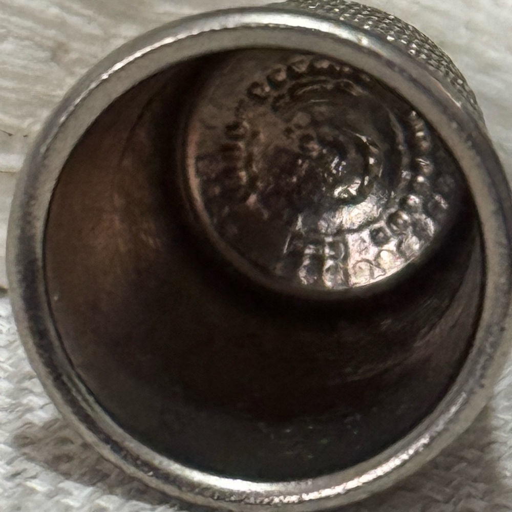 Vintage Silver Thimble-Stamped England-Lightly Used Condition as Pictured - Picture 15 of 15